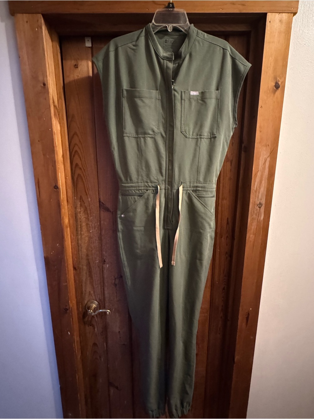 Figs Rafaela Jogger Jumpsuit Small Tall Moss